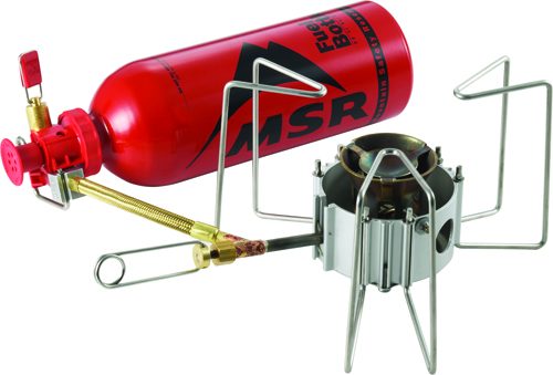 MSR Dragonfly Stove with fuel bottle