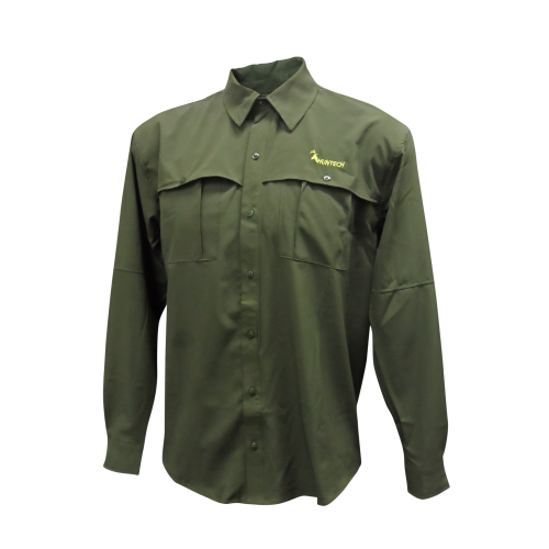 Huntech Outback L/Sleeve Shirt Green